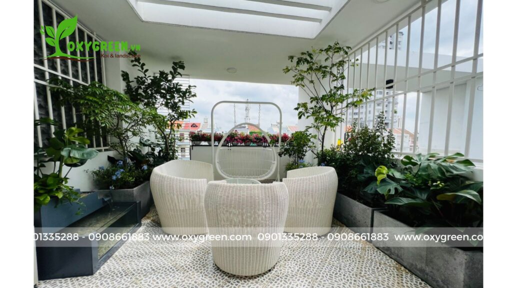 vườn sân thượng