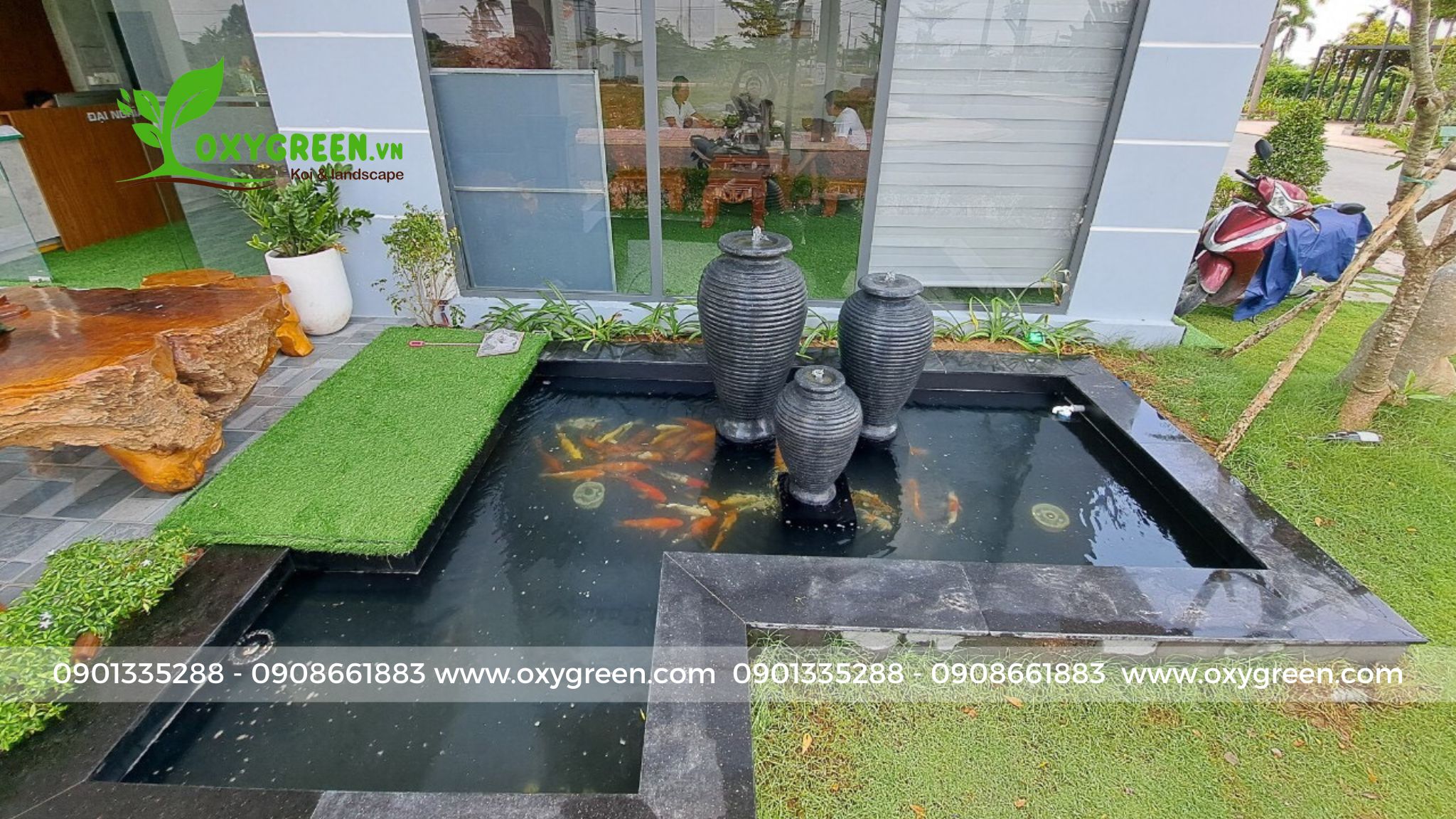 lu nước tiểu cảnh