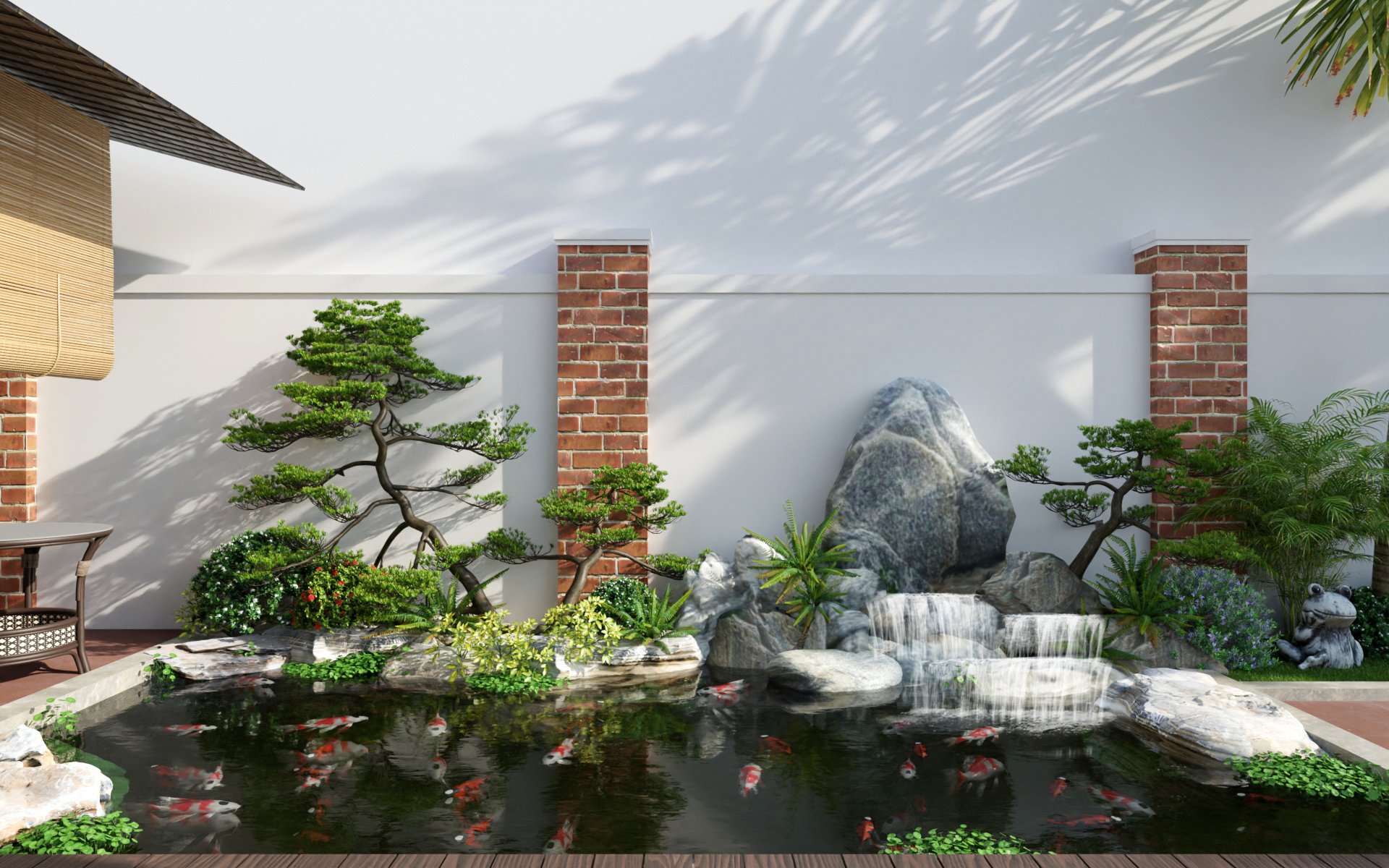 thiết kế hồ Koi quân Tân Bình