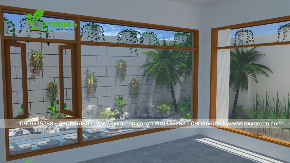Những mẫu thiết kế hồ cá Koi sân thượng