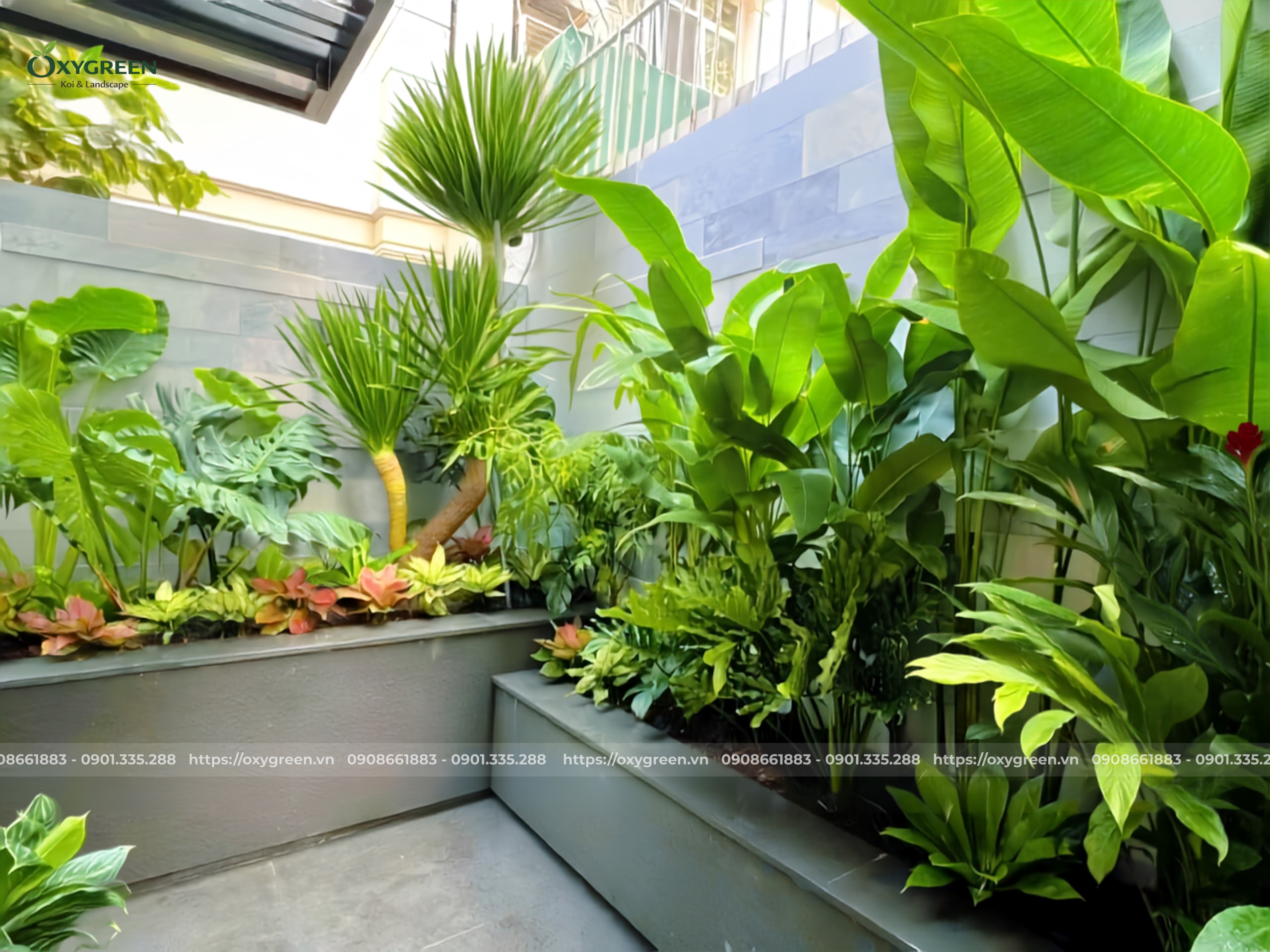 Trang trí sân vườn phong thủy