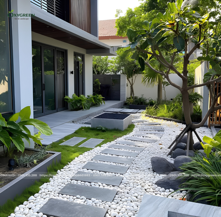 Thi công sân vườn trọn gói tại Quận 7