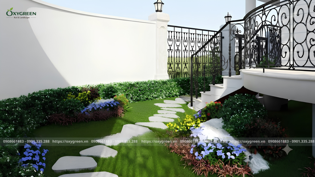 Thiết kế thi công sân vườn biệt thự