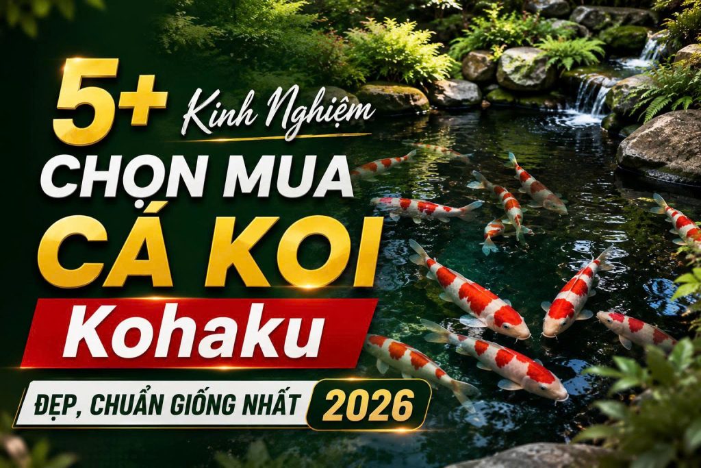 5+ Kinh Nghiệm Chọn Mua Cá Koi Kohaku Đẹp, Chuẩn Giống Nhất 2026