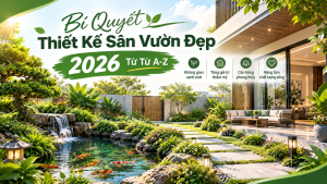 Bí Quyết Thiết Kế Sân Vườn Đẹp 2026 Từ Từ A-Z
