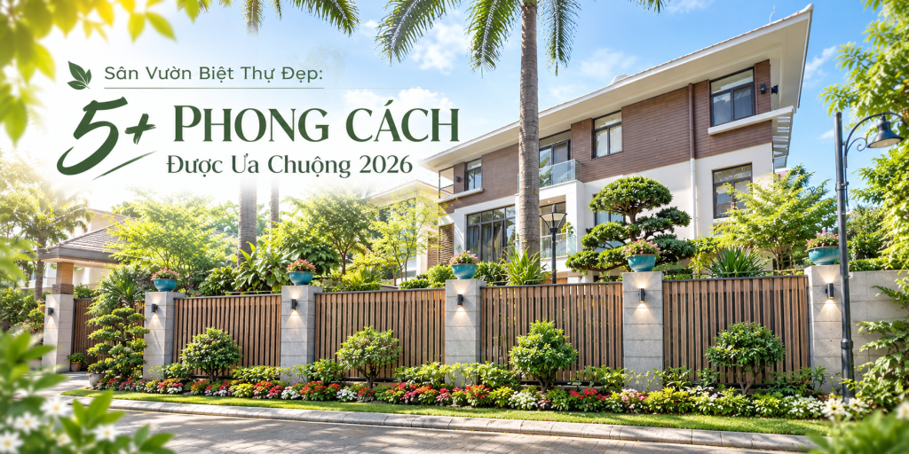Sân Vườn Biệt Thự Đẹp: 5+ Phong Cách Được Ưa Chuộng 2026