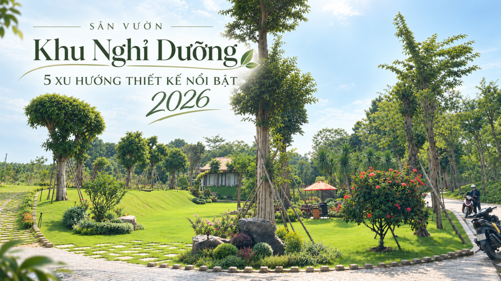 Sân Vườn Khu Nghỉ Dưỡng: 5 Xu Hướng Thiết Kế Nổi Bật 2026